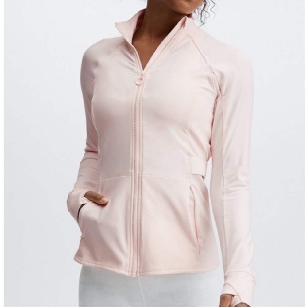 Fabletics Pink Athletic Jacket, Size M-L